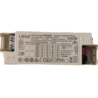 LIFUD  LF-AAD030-0750-42 LED Driver For Dimming Electric Light  9-42V 400mA-750mA